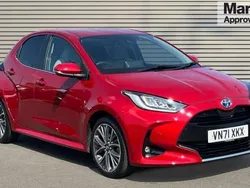 Red Used 2021 Toyota Yaris Hybrid Hatchback | £16,917 (Fair price)