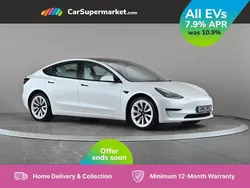 White Used 2021 Tesla Model 3 Long Range Sedan | £23,197 (Fair price)