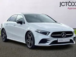 White Used 2022 Mercedes A200 AMG Line Premium Plus Sedan | £25,842 (Expensive)