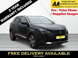 Black Used 2021 Peugeot 3008 Allure Premium Hatchback | £13,795 (Fair price)