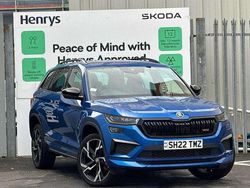 Race blue metallic Used 2022 Skoda Kodiaq vRS SUV | £27,995 (Fair price)