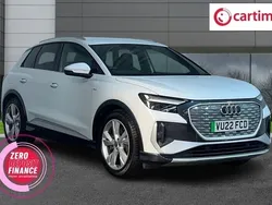 White Used 2022 Audi Q4 e-tron S-Line SUV | £24,500 (Good price)
