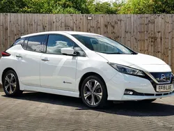 White Used 2019 Nissan Leaf N-Connecta Hatchback | £8,995 (Fair price)