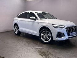 White Used 2021 Audi Q5 Sportback S-Line SUV | £28,499 (Fair price)
