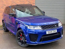 Blue Used 2018 Land Rover Range Rover Sport SVR SUV | £38,595 (Good price)