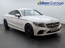 White Used 2019 Mercedes C300 AMG line Coupe | £18,400 (Good price)