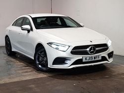 White Used 2019 Mercedes CLS350 AMG line Sedan | £23,498 (Fair price)