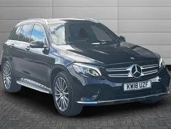 Black Used 2018 Mercedes GLC220 AMG line Estate | £20,550 (A bit pricey)
