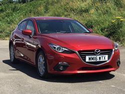 Red Used 2016 Mazda 3 Hatchback | £9,795 (Fair price)