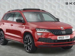 Red Used 2018 Skoda Karoq SportLine SUV | £14,811 (Fair price)