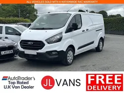 Frozen white (solid colour) Used 2022 Ford Transit Custom | £12,925 (Good price)