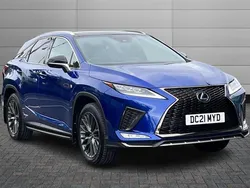 Azure blue Used 2021 Lexus RX450h Sport Line SUV | £29,150 (A bit pricey)