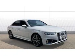 White Used 2019 Audi A4 S-Line Sedan | £17,619 (Fair price)