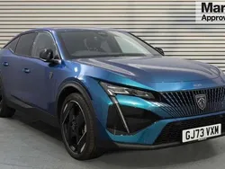 Obsession blue Used 2023 Peugeot 408 GTi Sedan | £22,599 (Fair price)