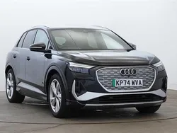 Black Used 2024 Audi Q4 e-tron S-Line SUV | £33,240 (Super price)