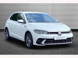 Pure white Used 2023 VW Polo R-line Hatchback | £16,995 (Fair price)