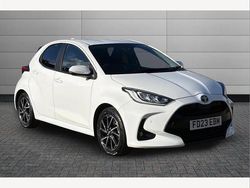 White Used 2023 Toyota Yaris Hybrid Design Hatchback | £18,595 (Fair price)
