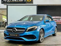 Blue Used 2017 Mercedes A200 AMG line Hatchback | £10,990 (Fair price)