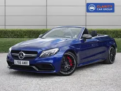 Blue Used 2016 Mercedes C63S AMG Premium Cabriolet | £35,990 (Fair price)