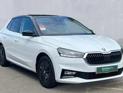 Moon white metallic black magic pearl effect Used 2024 Skoda Fabia Colour Edition Hatchback | £14,390 (Fair price)