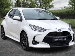 White Used 2023 Toyota Yaris Hybrid Design Hatchback | £16,300 (Fair price)
