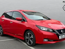 Red Used 2021 Nissan Leaf Tekna Hatchback | £9,482 (Fair price)