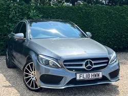 Grey Used 2018 Mercedes C250 AMG Line Premium Plus Sedan | £17,137 (Fair price)