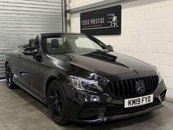 Black Used 2019 Mercedes C300 AMG Line Premium Cabriolet | £20,989 (Fair price)