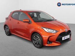 Orange Used 2022 Toyota Yaris Hybrid Design Hatchback | £17,149 (Fair price)