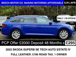 Blue Used 2022 Skoda Superb SE Technology Estate | £18,990 (Good price)