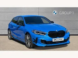 Misano blue metallic Used 2022 BMW M135 Shadowline Hatchback | £29,738 (A bit pricey)