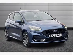 Chrome blue Used 2022 Ford Fiesta ST-Line Hatchback | £14,991 (Fair price)