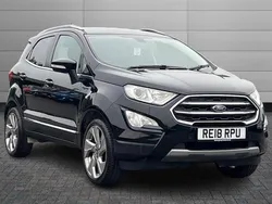 Shadow black Used 2018 Ford Ecosport Titanium SUV | £8,592 (Fair price)