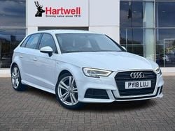 White Used 2018 Audi A3 S-Line Hatchback | £12,399 (Good price)