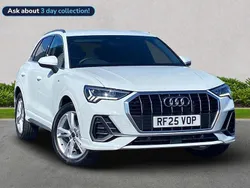 White New 2025 Audi Q3 S-Line SUV | £35,283 (A bit pricey)