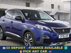 Blue Used 2019 Peugeot 3008 GT-line SUV | £11,449 (Good price)