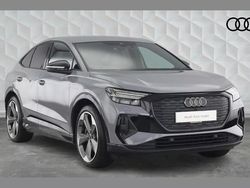 Grey Used 2023 Audi Q4 Sportback e-tron Black Edition SUV | £34,450 (Fair price)