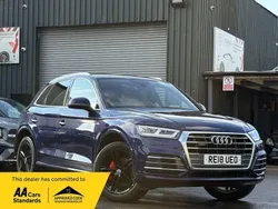 Blue Used 2018 Audi Q5 S-Line SUV | £20,490 (Good price)