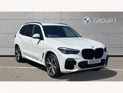 White Used 2021 BMW X5 M Sport SUV | £37,850 (Fair price)