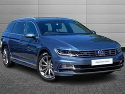 Blue Used 2018 VW Passat R-line Estate | £16,121 (Expensive)