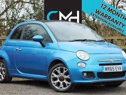 Blue Used 2015 Fiat 500C S Cabriolet | £4,795 (Fair price)