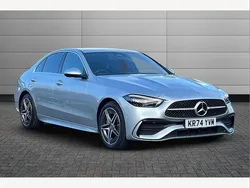 High tech silver Used 2024 Mercedes C300e AMG Line Premium Sedan | £34,990 (Super price)