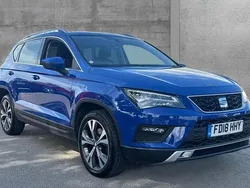 Blue Used 2018 Seat Ateca Ecomotive SUV | £10,490 (Fair price)