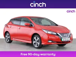 Red Used 2021 Nissan Leaf Tekna Hatchback | £10,299 (Fair price)