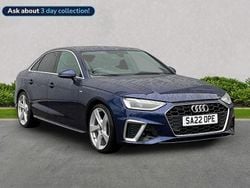 Blue Used 2022 Audi A4 S-Line Sedan | £20,062 (Super price)