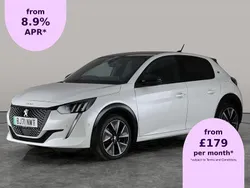 White Used 2021 Peugeot e-208 Premium Hatchback | £12,956 (Fair price)