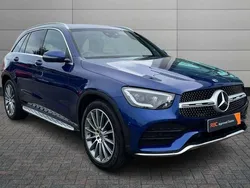 Blue Used 2019 Mercedes GLC220 AMG Line Premium SUV | £27,250 (Fair price)
