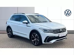 White Used 2021 VW Tiguan R-line SUV | £25,091 (A bit pricey)