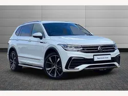 Pure white Used 2022 VW Tiguan Allspace Elegance SUV | £26,195 (Fair price)