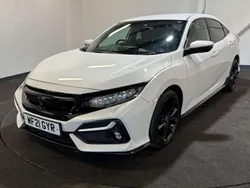 White Used 2021 Honda Civic Sport Hatchback | £15,290 (Fair price)